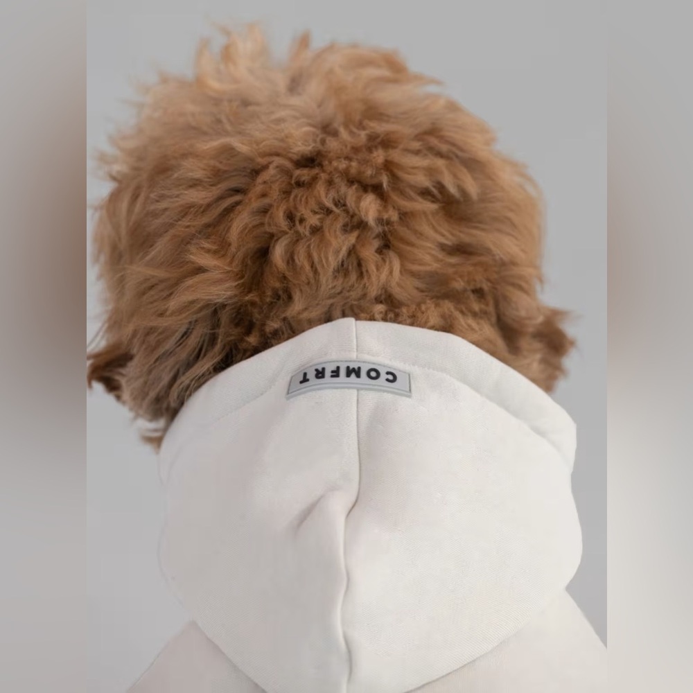 New Comfrt Tranquil Paw Hoodie Dog Sweatshirt Cement Small - Picture 4 of 6